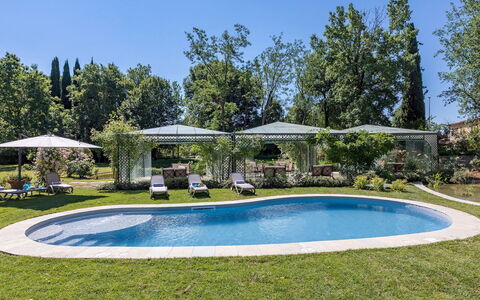 Villa Mimmina 8: Piscina, Mobili Da Esterno, Ricorrere, Giardino, Shade, Landscaping, Eco Hotel, Backyard, Ombrello, Tempo Libero
