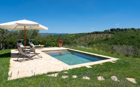 Country House Lo Spigo 4: Piscina, Mobili Da Esterno, Giardino, Landscaping, Flagstone, Shade, Lettino, Backyard, Ombrello, Ricorrere