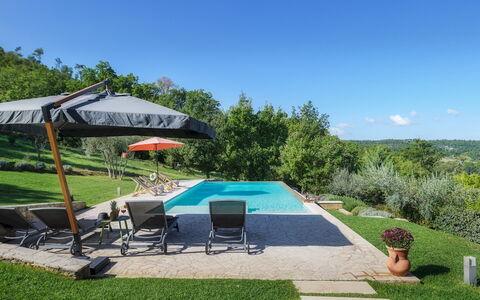 La Vecchia Pieve 8: Piscina, Tempo Libero, Mobili Da Esterno, Ricorrere, Lettino, Ricreazione, Ombrello, Shade, Giardino, Eco Hotel