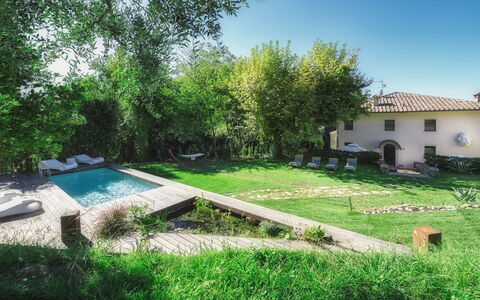 La Dama del Bosco 8+3: Piscina, Giardino, Backyard, Estate, Villetta, Tempo Libero, Agriturismo, Hacienda, Landscaping, Mobili Da Esterno