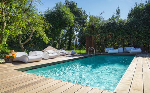 La Dama del Bosco 8+3: Piscina, Mobili Da Esterno, Ricorrere, Materiale Composito, Shade, Giardino, Eco Hotel, Tempo Libero, Landscaping, Giochi D'Acqua