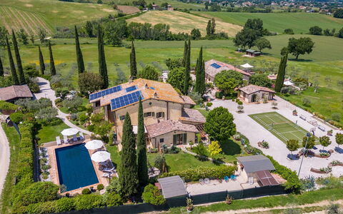 Casale Santa Lucia 8+2: Estate, Giardino, Landscaping, Villa, Dimora, Cortile, Backyard, Hacienda, Eco Hotel, Piscina