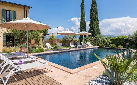 Casale Santa Lucia 8+2: Piscina, Villa, Landscaping, Ricorrere, Ombrello, Resort Citta ', Lettino, Pianta Della Casa