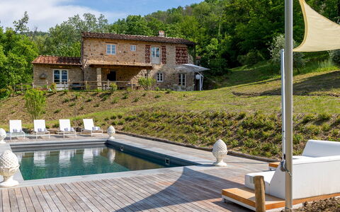 Anticiana 8: Piscina, Villetta, Mobili Da Esterno, Giardino, Estate, Agriturismo, Landscaping, Backyard, Prato, Sedia