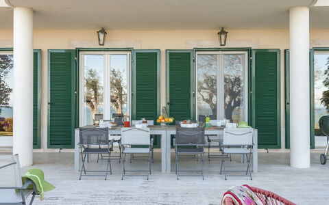 Villa Lucente 6+2: Mobilia, Mobili Da Esterno, Sedia, Shade, Tavolo Esterno, Cucina & Sala Da Pranzo Tavolo, Terrazza, Struttura Esterna, Portico, Design