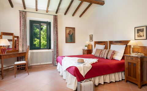 Villa Paesante 8: Mobilia, Letto, Interior Design, Camera Da Letto, Parete, Legna, Pavimentazione, Camera, Bedding, Cornice