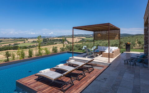 Casale the Place 6+2: Blu, Piscina, Materiale Composito, Mobili Da Esterno, Lettino, Estate, Sedia, Design, Latifoglie, Villa