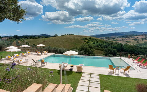 Casolare San Martino 12: Piscina, Mobili Da Esterno, Ricorrere, Mobilia, Lettino, Eco Hotel, Terme, Estate, Sedia, Villa