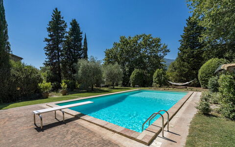 Casale le Querce di Cetona 8: Piscina, Blu, Ricorrere, Shade, Tempo Libero, Giochi D'Acqua, Eco Hotel, Terme, Giardino, Estate