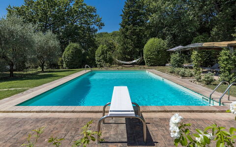Casale le Querce di Cetona 8: Piscina, Ricorrere, Mobili Da Esterno, Tempo Libero, Shade, Giochi D'Acqua, Giardino, Terme, Estate, Eco Hotel
