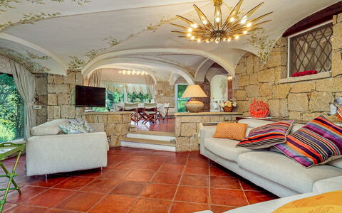 Villa Stella 6: Interior Design, Mobilia, Pavimentazione, Soffitto, Pavimento, Camera, Divano, Soggiorno, Sedia, Pianta Della Casa