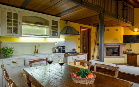 Podere Giardino 16+2: Mobilia, Interior Design, Pavimentazione, Legna, Cucina, Soffitto, Pavimento, Casa, Camera, Illuminazione