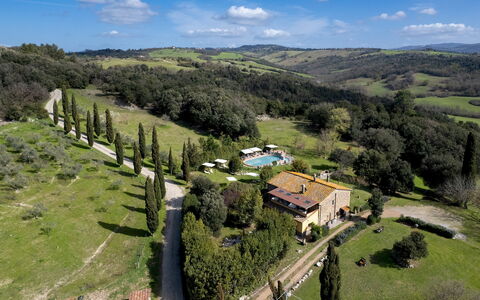 Il Pratone 12: Estate, Giardino, Villa, Landscaping, Eco Hotel, Visione Globale, Hacienda, Agriturismo, Dimora, Fotografia Aerea