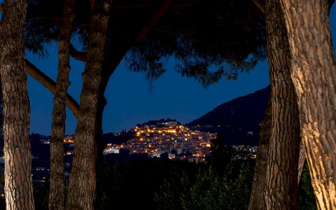 Antico Ceraso 10: Natura, Collina, Paesaggio, Notte, Mezzanotte, Sera, Crepuscolo