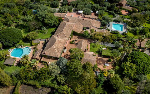 Linera 10: Piscina, Estate, Ricorrere, Landscaping, Giardino, Hacienda, Fotografia Aerea, Villa, Eco Hotel, Visione Globale