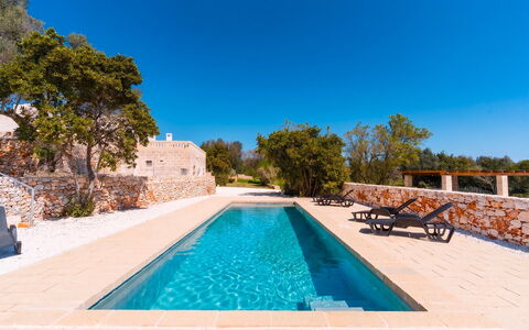 Masseria Grotta Antica 6+2: Blu, Materiale Composito, Piscina, Piastrella