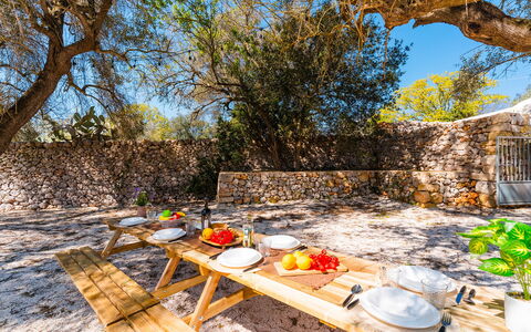 Masseria Grotta Antica 6+2: Shade, Giardino, Mobili Da Esterno, Tavolo Esterno, Backyard