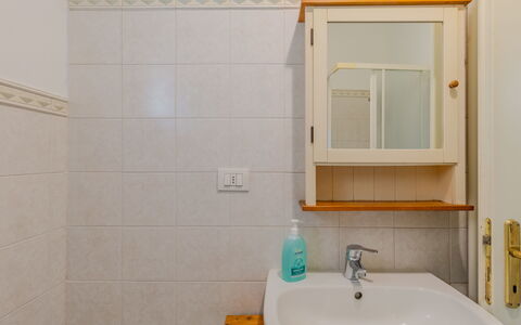 La Finestra sul Lago: Parete, Idraulico Fixture, Lavandino Del Bagno, Interior Design, Pavimentazione, Rubinetto, Idraulico, Pavimento, Bagno, Lavello