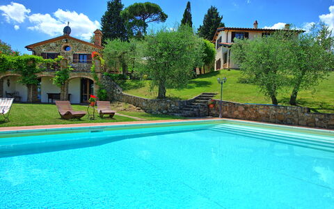 Villa Ulivi: Nube, Acqua, Pianta, Cielo, Proprietà, Costruzione, Piscina, Azzurro, Blu, Verde
