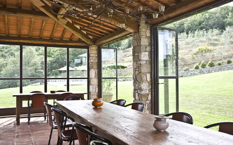 La Maccinaia 14: Proprietà, Camera, Costruzione, Casa, Soffitto, Interior Design, Tavolo, Mobilia, Immobiliare, Portico