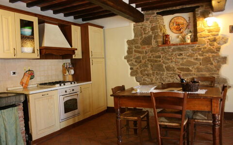 Podere della Crocchia: Camera, Proprietà, Controsoffitto, Mobilia, Costruzione, Pavimento, Interior Design, Cucina, Latifoglie, Massoneria Forno