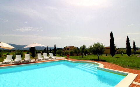 Podere Marcigliano: Acqua, Cielo, Nube, Pianta, Piscina, Natura, Albero, Shade, Rettangolo, Erba