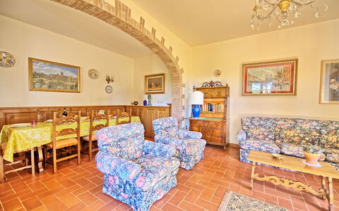 Casale Ambra: Camera, Proprietà, Immobiliare, Costruzione, Mobilia, Interior Design, Casa, Pavimento, Ristorante