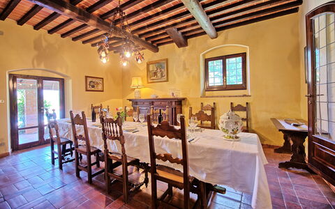 Villa Campogialli: Proprietà, Costruzione, Camera, Interior Design, Soffitto, Estate, Immobiliare, Casa, Sala Da Pranzo, Mobilia