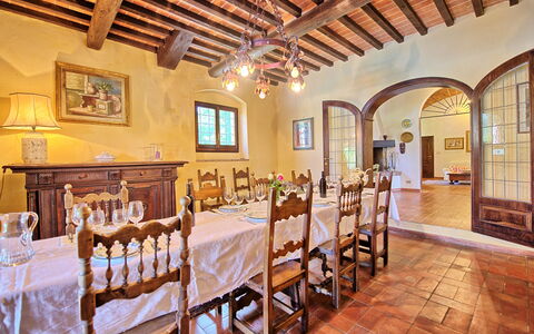 Villa Campogialli: Proprietà, Camera, Costruzione, Sala Da Pranzo, Ristorante, Immobiliare, Soffitto, Interior Design, Mobilia, Estate