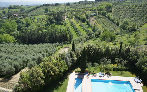 La Valle: Proprietà, Fotografia Aerea, Hill Station, Albero, Immobiliare, Casa, Estate, Paesaggio, Fotografia, Piscina