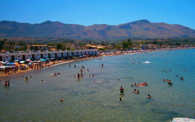 Spiaggia della Vetrana, distante soltanto 500 metri dalla Casa Vacanze SoleMare